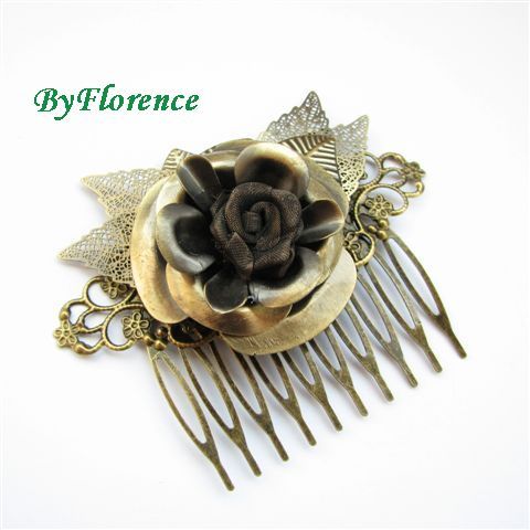 Ancient rose - agrafa # F0266