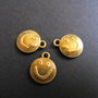 PANDANTIV BRONZ FATA VESELA -  13 X 14,5 MM