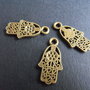 PANDANTIV MANA - BRONZ - 26 X 13 MM