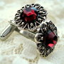 SWAROVSKI CUFF LINK BUTTONS