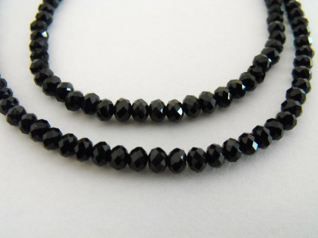 CRISTALE RONDELE FATETATE  4 X 3 MM(10buc.)