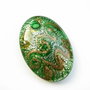 Pandantiv sticla tip Murano, dim aprox 57,5x40x8,3 # 1227