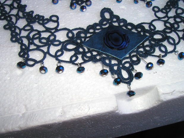 Colier si cercei tehnica tatting REZERVATI