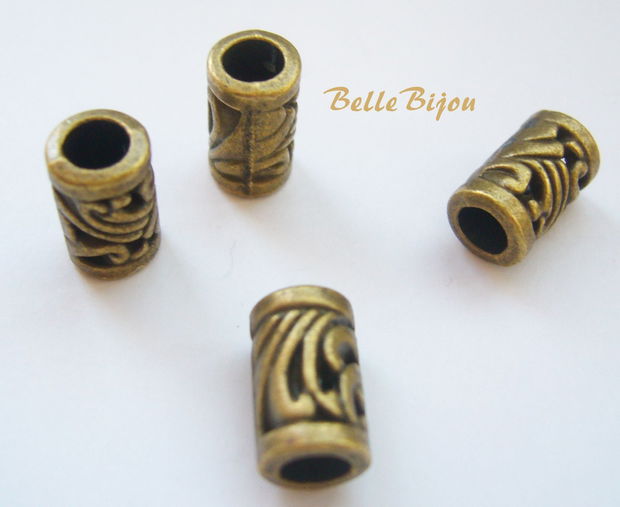 Tubulet finisaj bronz 11x7 mm