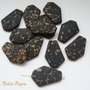 Margele acril forma poligonala 42x28x6 mm