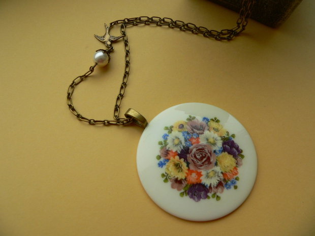 "My little rose garden...hanging on my neck"
