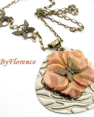 Jad flower # F0323