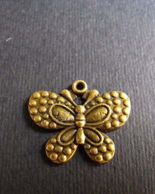 PANDANTIV FLUTURE BRONZ - 24 X 20 MM