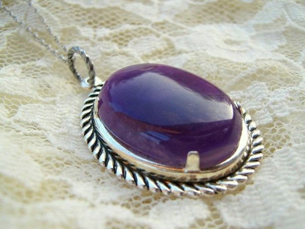 925 STERLING SILVER &#039;&#039; amethyst &#039;&#039;