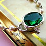 925 STERLING SILVER '' emerald glory ''