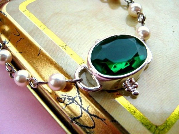 925 STERLING SILVER &#039;&#039; emerald glory &#039;&#039;-rezervat!