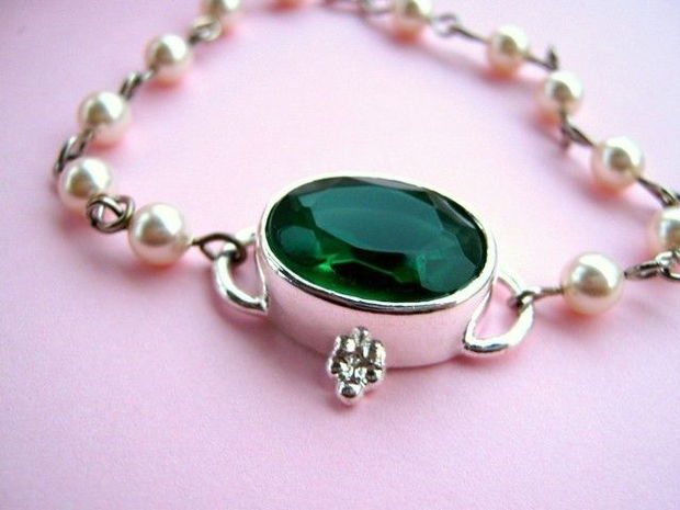 925 STERLING SILVER &#039;&#039; emerald glory &#039;&#039;-rezervat!