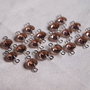 Link Swarovski crystal, argintat 6.3mm (1)