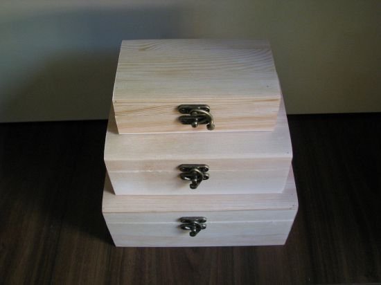 Set 3 casete lemn