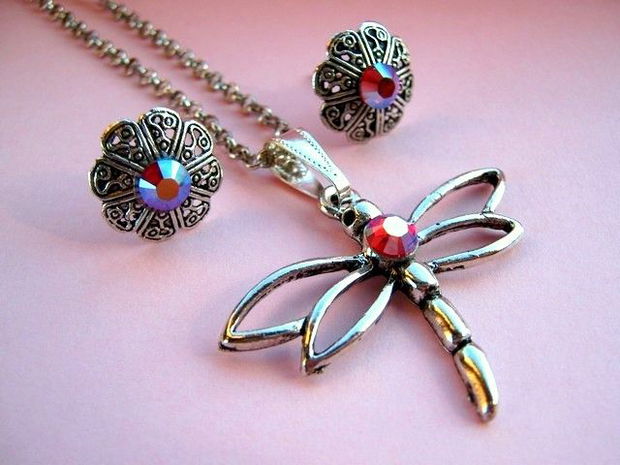 SWAROVSKI DRAGONFLY- SET