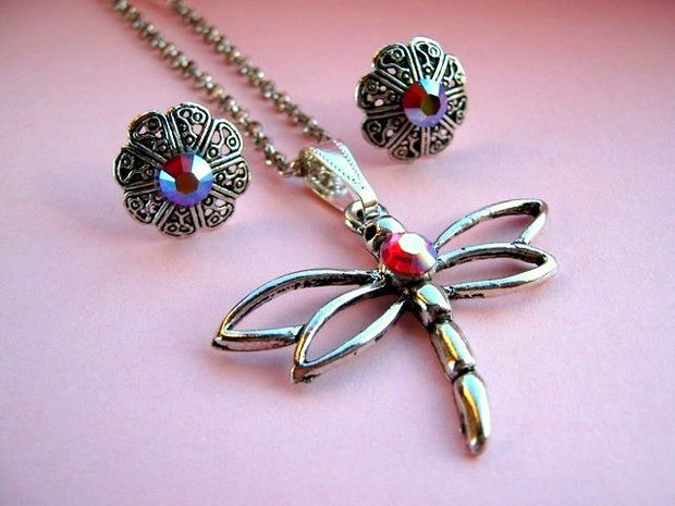 SWAROVSKI DRAGONFLY- SET