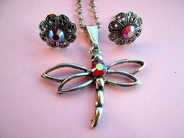 SWAROVSKI DRAGONFLY- SET