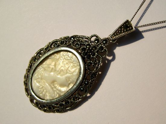 925 STERLING SILVER CAMEO  rezervat momentan!