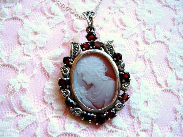 925 STERLING SILVER &#039;&#039;2 in 1 cameo&#039;&#039;