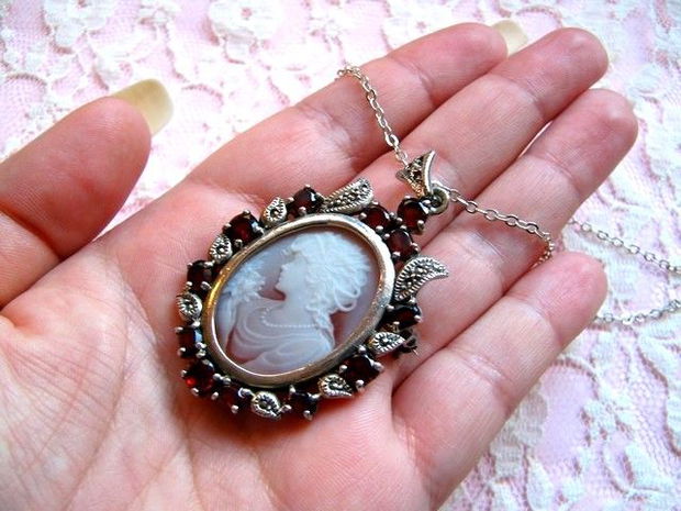 925 STERLING SILVER &#039;&#039;2 in 1 cameo&#039;&#039;