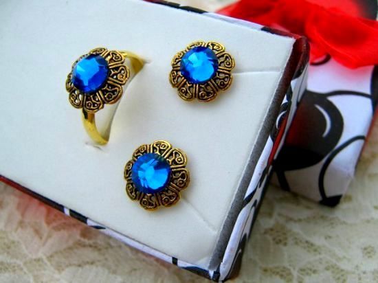 CAPRI BLUE & GOLD - SET!
