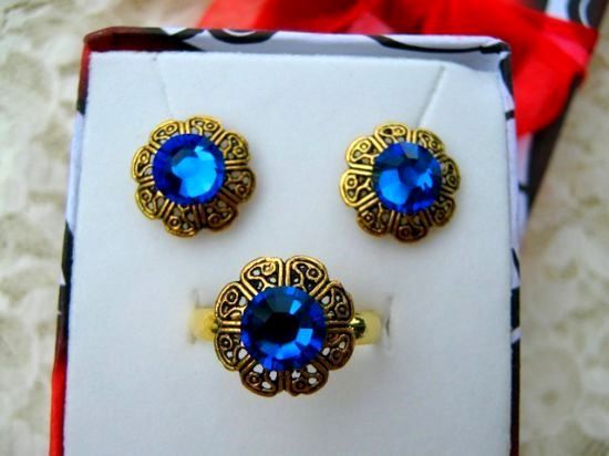 CAPRI BLUE & GOLD - SET!
