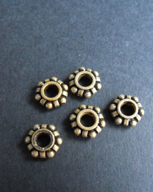 DISTANTIER BRONZ PENTRU SNUR - 11 X 3,5 MM