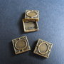 DISTANTIER BRONZ CU 2 ORIFICII - 13 MM