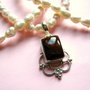 925 STERLING SILVER '' PEARLS &amp; OBSIDIAN"-rezervat D.!