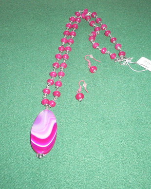 SET AGATE ROZ-vandut