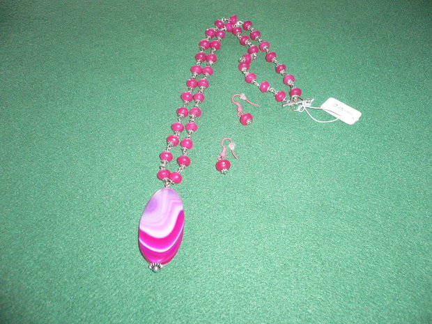 SET AGATE ROZ-vandut