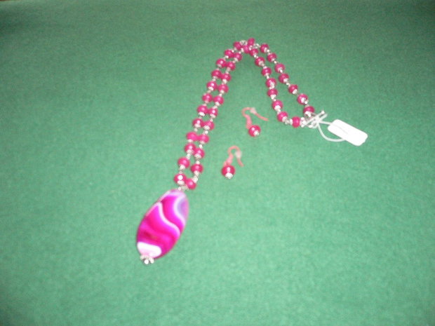 SET AGATE ROZ-vandut