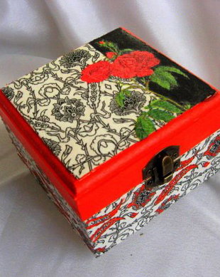 Cutie lemn decorata 14811