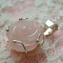 925 STERLING SILVER '' QUARTZ ROSE ''