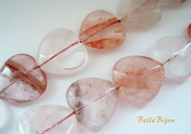 Cuart ruginiu inimioare aprox 20x20x7 mm