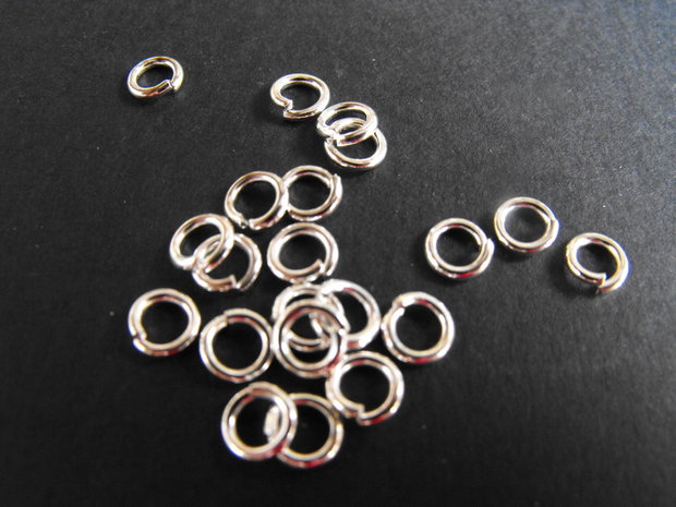 ZALE ARGINTII CU TAIETURA 8  X 0,7 MM(50 BUCATI)