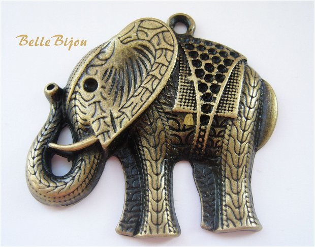 Elefant finisaj bronz 48x49x6 mm