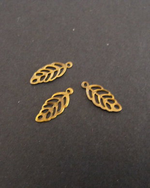 PANDANTIV TIP FILIGRAN BRONZ - 13 X 5 MM