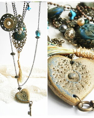 ♥Set coliere Key to my heart