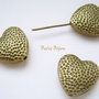 Inimioara finisaj bronz 14x15x5 mm