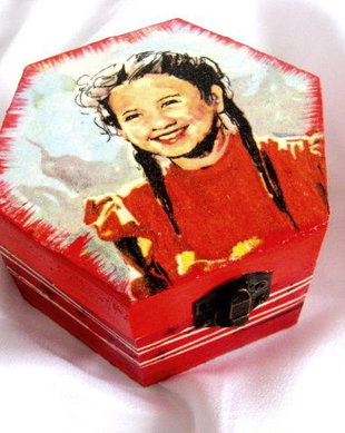 Cutie lemn decorata 14898