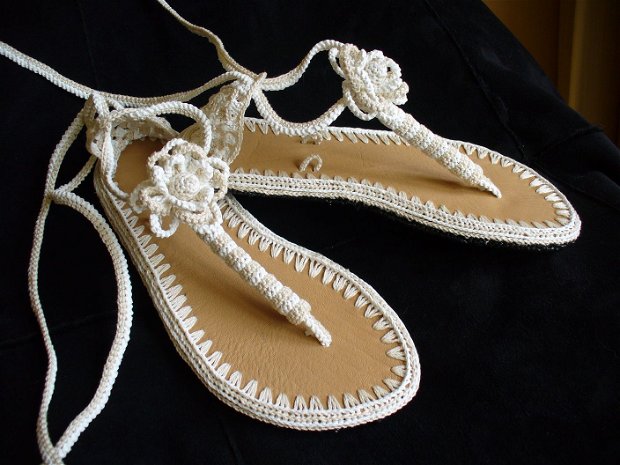Sandale crosetate IRENE rezervat SIMONA