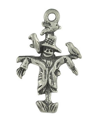 Charm argintiu, sperietoare de ciori, 23*13mm