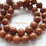 Brown goldstone 8 mm