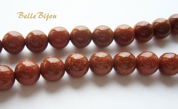 Brown goldstone 8 mm