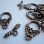 Inchizatoare toggle cupru, model floricica