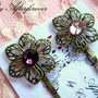 SWAROVSKI HAIR PINS 2 BUC