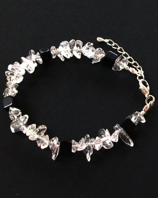 Bratara cristal de stanca si onix 573
