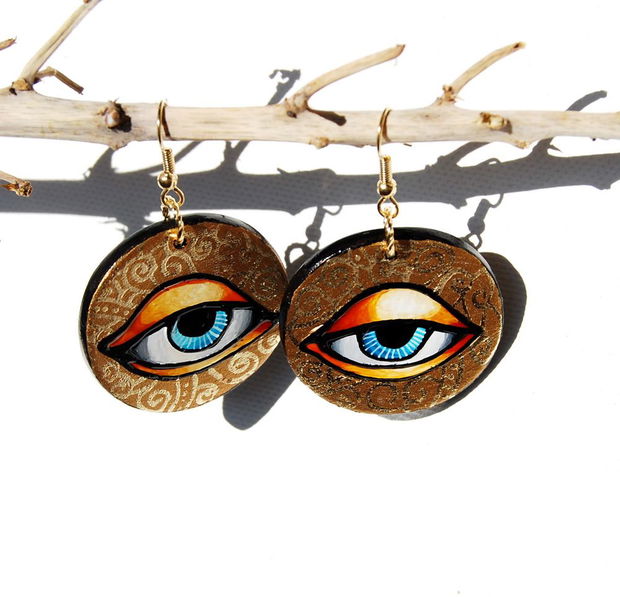 Cercei " Shangri - La Eyes " from Goa Collection - REDUCERE 20% din pretul afisat