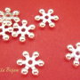Stelute de zapada argintiu deschis 9x2.5 mm (10 bucati)